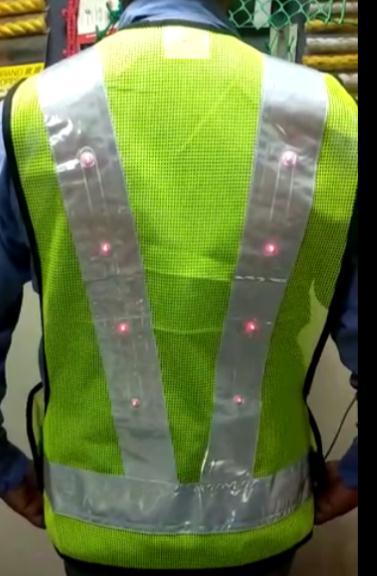 Metro Safety Jacket With Led Light 1404 A