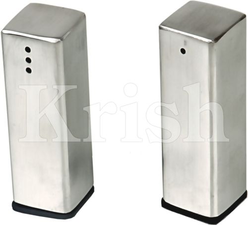 Tower Salt & Pepper With Rubber Base - Color: As Per Requirement