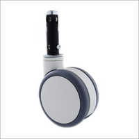 White Central Locking Castor Wheel
