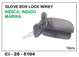 Glove Box Lock W/keys Indica, Indigo Marina