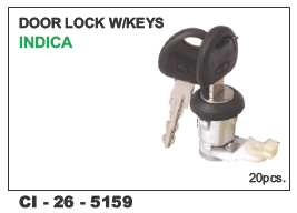 Door Lock w/keys Indica LH/RH