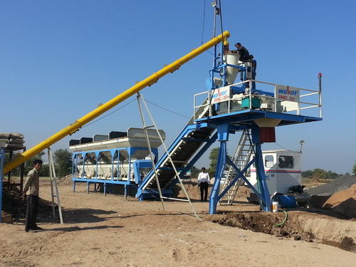 Concrete Batching Plant - Steel Build, Customizable Capacity, Variable Dimensions | Efficient Process, Durable Design, High Output, Precise Mixing