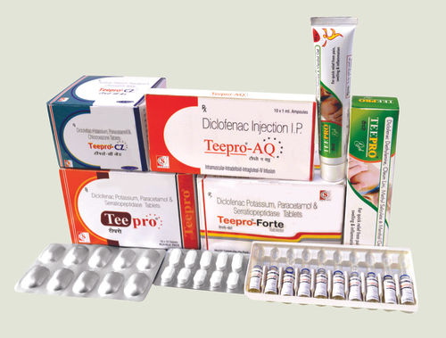 Diclofenac Sodium 50mg + Paracetamol 325mg + Serratiopetidase 10mg