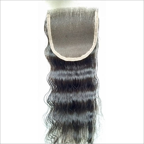 Transparent Swiss Lace Curly Closure 16 Inch Hair Grade: Remy Hair