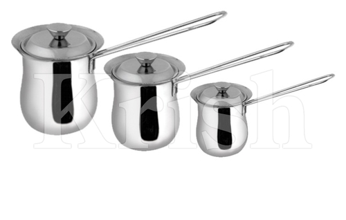 Coffee Warmer with Lid & SS Wire Handle - 3 Pcs