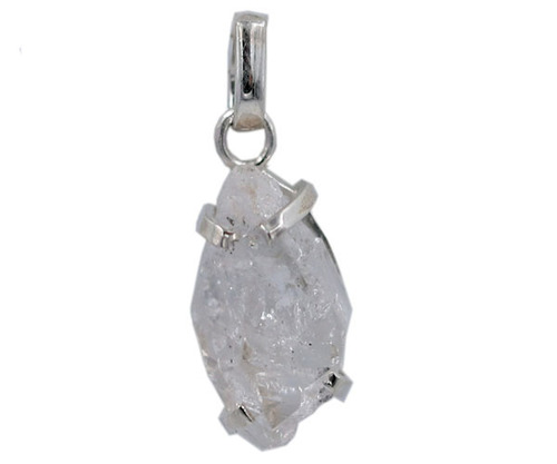 Herkimer Diamond Stone 925 Silver Pendant