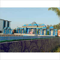 Frp Wedding Gate Work - Customizable Size, Glossy Blue Finish | Elegant Design, Durable, Easy Installation, Weatherproof