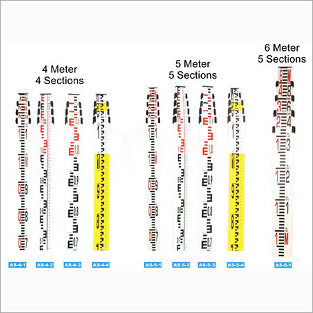 Aluminium Telescopic leveling staff or staves