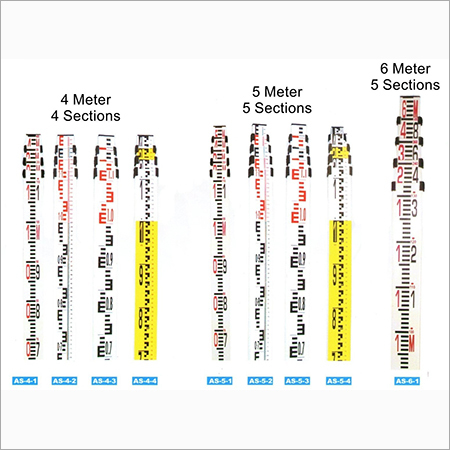 Aluminium Telescopic leveling staff or staves