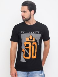 Regular Fit Cotton T-shirt - Bio Washed Comfort | Unisex Short Sleeve, O-neck Design, Printed Style For Ages 18-65