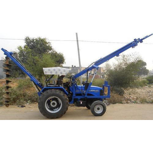 Semi-Automatic Auger  Pole Hole Drilling Rig