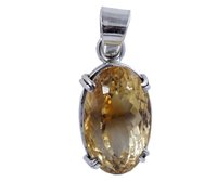 Coolest Citrine Stone 925 Silver Pendant