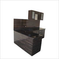 L Shape Wooden Modular Kitchen - High-quality Wood And Granite, Durable And Easy To Clean