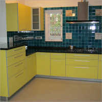 Easy To Clean L Shape Modern Modular Kitchen