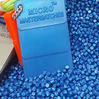 Pearl Blue Masterbatch - Plastic Granules 2.5 Mm Size, Pearl Blue Color | Suitable For Injection Moulding, Blow Moulding, Extrusion Moulding