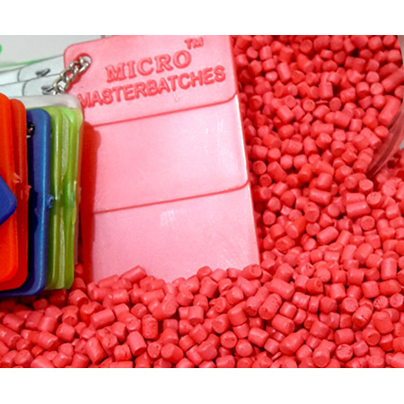 Pearl Pink Masterbatch - Plastic Granules, 2.2 mm Size, 25 Kg PP Woven Bag | Applications: Blow Molding, Extrusion Molding, Injection Molding