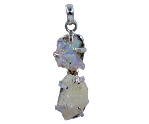 Multi Excellent Ethiopian Opal Stone 925 Silver Pendant