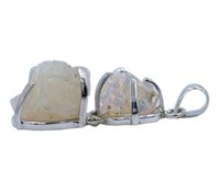 Excellent Ethiopian Opal Stone 925 Silver Pendant