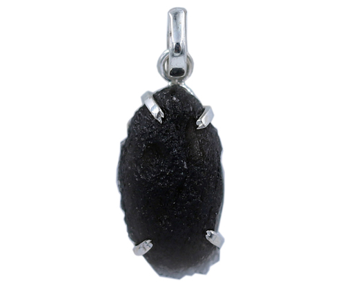 Exotic Agni-Mani Stone 925 Silver Pendant