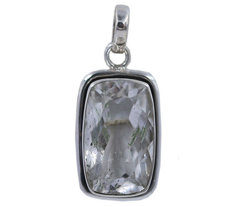 Wonderful Satyaloka Quartz Stone 925 Silver Pendant