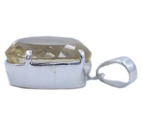 Handmade Citrine Stone 925 Silver Pendant