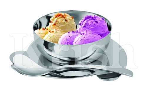 Valentino Ice cream Cup with saucer & Spoon