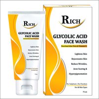 Glycolic Acid Face Wash - Herbal Extract Formula , Pigmentation Remover For Radiant Skin