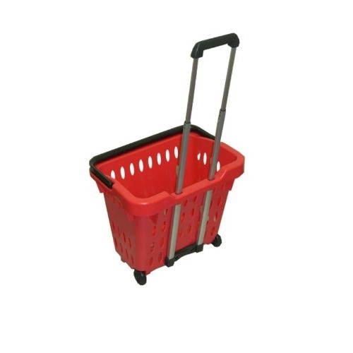 Shopping Basket With Wheel By SOLUTIONS PACKAGING