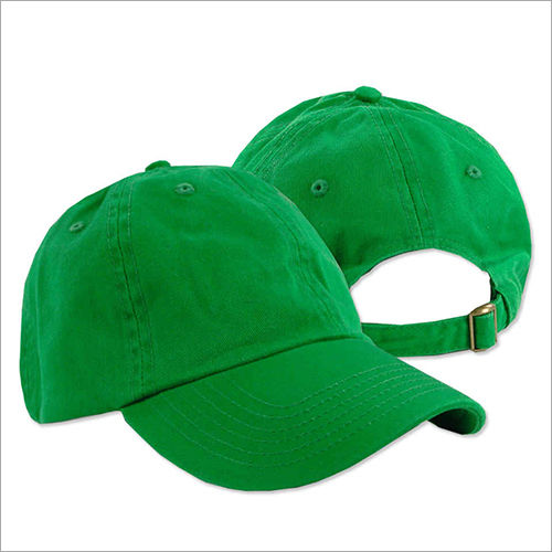 Green Plain Casual Cap