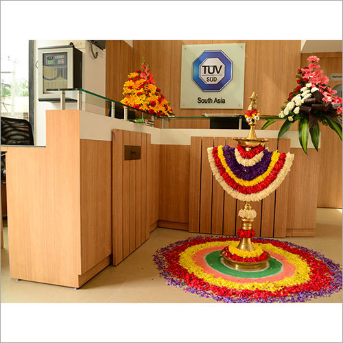 Reception Wooden Interior Designing Services
