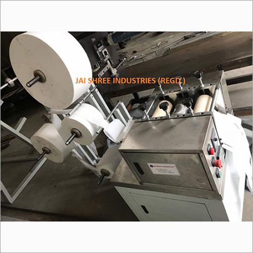 Silver Stainless Steel Sanitary Pad Making Machine