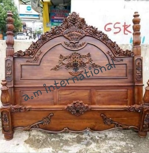 handcrafted wooden bed furniture