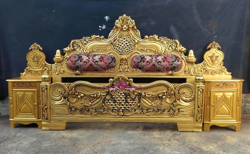 Handmade King Size Wooden Bed