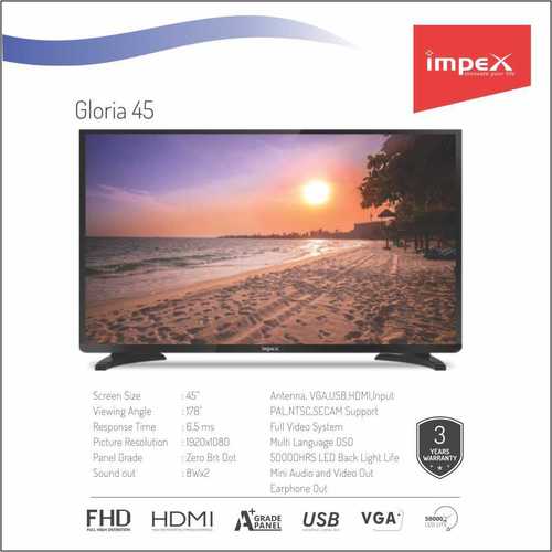 इंपेक्स ग्लोरिया 45 इंच स्मार्ट टेलीविजन