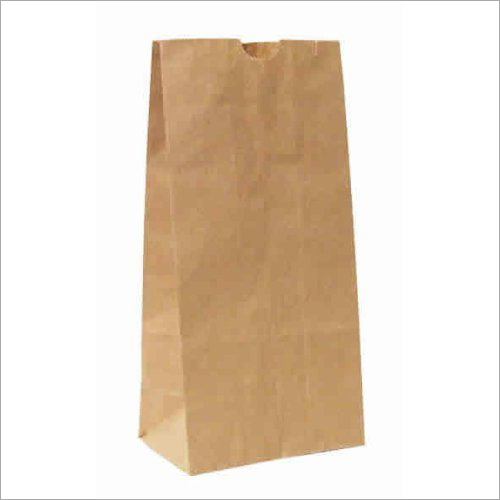 Plain Paper Pouch Bag - Kraft Paper, Customized Sizes | Biodegradable, Recyclable, Disposable, Brown Color, Durable Design