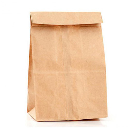 Paper Carry Pouch Bag - Kraft Paper, Customized Size, Brown Color | Biodegradable, Disposable, Recyclable, Durable, Lightweight