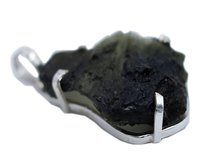 Excellent Healing Moldavite Stone 925 Silver Pendant