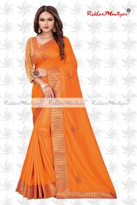 Sana Silk Stone Work Heavy Bordered Saree With Jacquard Blouse