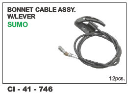 Bonnet Cable Assy W/Lever Sumo Vehicle Type: 4 Wheeler