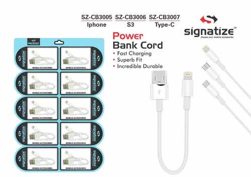 Signatize iPhone Lightning to USB Cable 10" inch Sync Charger Cord for iPhone / iPad CB3005 By SIGNATIZE ELECTRONICS INDIA PRIVATE LIMITED