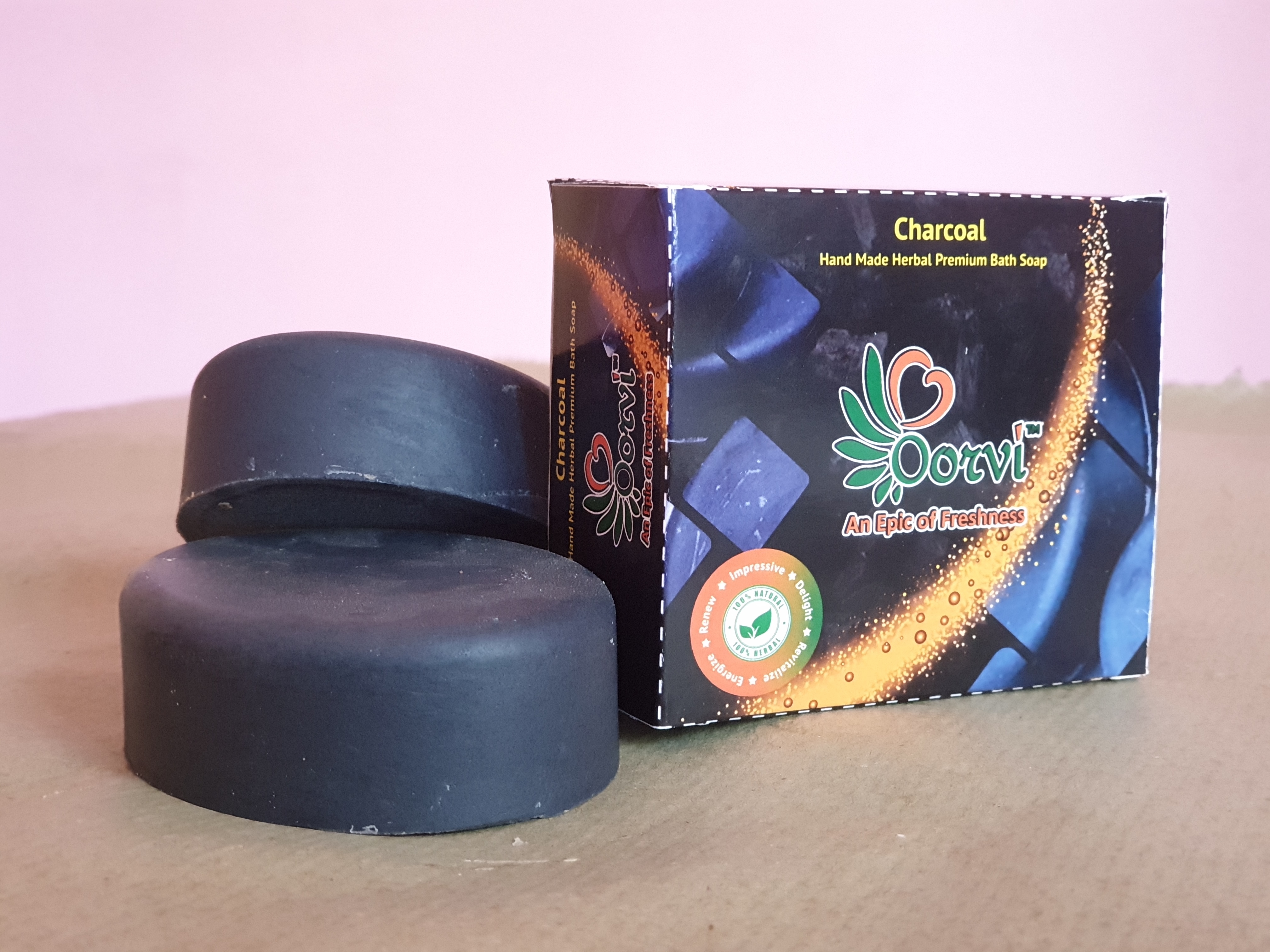 Charcoal Herbal Soap