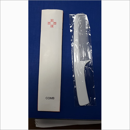 White Comb - Plastic, 8cm x 4cm, White | Convenient, Compact, Durable, Disposable, Travel-Friendly