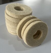 Round Felt Washers And Gasket - 100% Wool, 1mm To 30mm Thickness, White Color | High Absorbency, Flame Retardant, Chemical Resistant, Wear Resistant