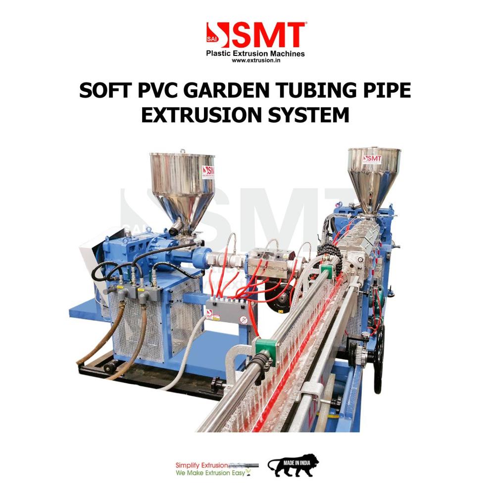 Soft Pvc Garden Pipe Plant | High-speed Extrusion Line For Garden & Transparent Tubing | Sai Machine Tools Pvt. Ltd. - Automatic Grade: Automatic