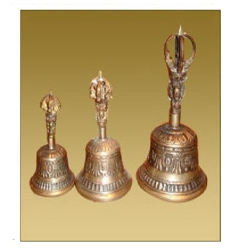 Golden Tibetan Bell For Religious