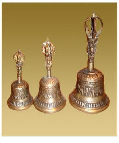 Golden Tibetan Bell For Religious