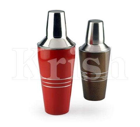 Colored Cocktail Shaker - Color: As Per Requirement