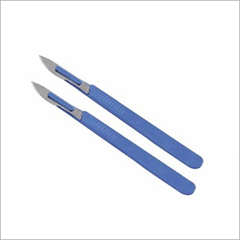 Blue Surgical Blade With Handle