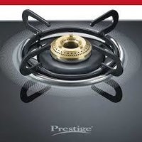 Prestige Royale Plus Schott Glass 3 Burner Gas Stove (Black)