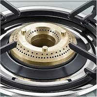 Prestige Jade Gas Stove (GTJ 02 with Powder Coated Body, Glass top, 2 Brass Burner)